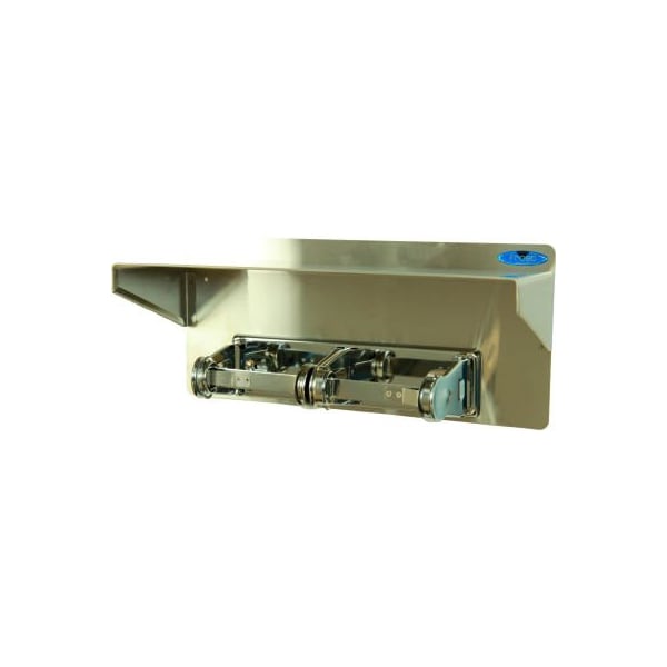 Frost Frost Standard Double Toilet Tissue Holder W/Shelf - Stainless Steel - 158-10 158-10 - main